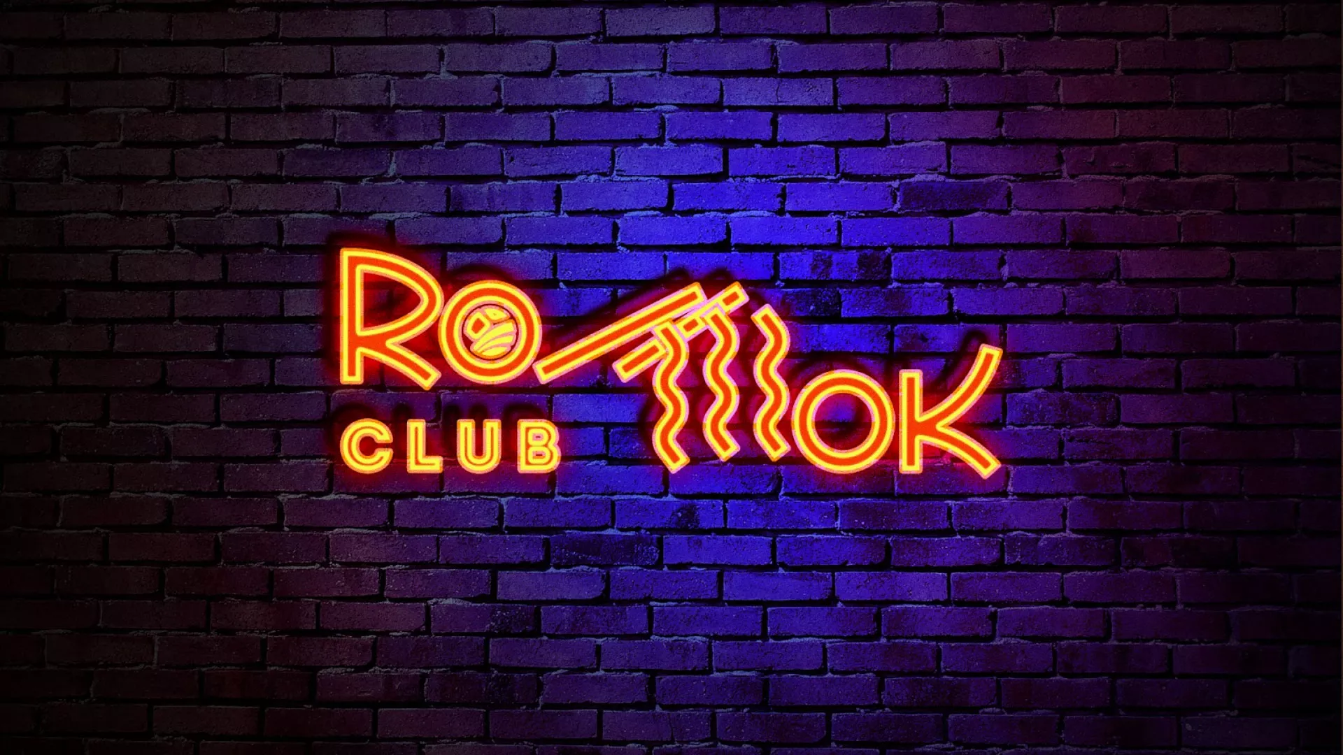 Разработка интерьерной вывески суши-бара «Roll Wok Club» в Магнитогорске